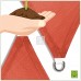 ColourTree 12' x 12' x 12' Sun Shade Sail Canopy ?Triangle Merlot Red - Commercial Standard Heavy Duty - 160 GSM - 4 Years Warranty   